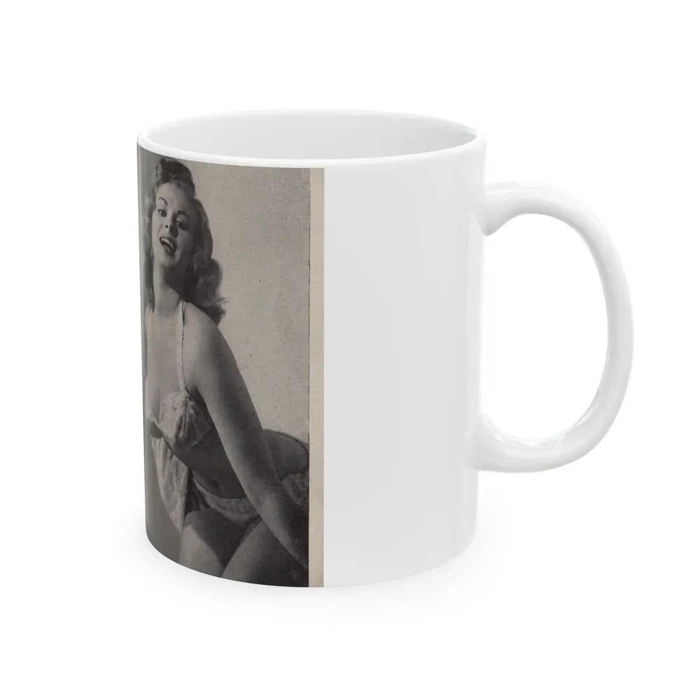 Norma Sykes #145 - Scanned Mag. 66 Photos (Vintage Female Icon) White Coffee Mug-Go Mug Yourself