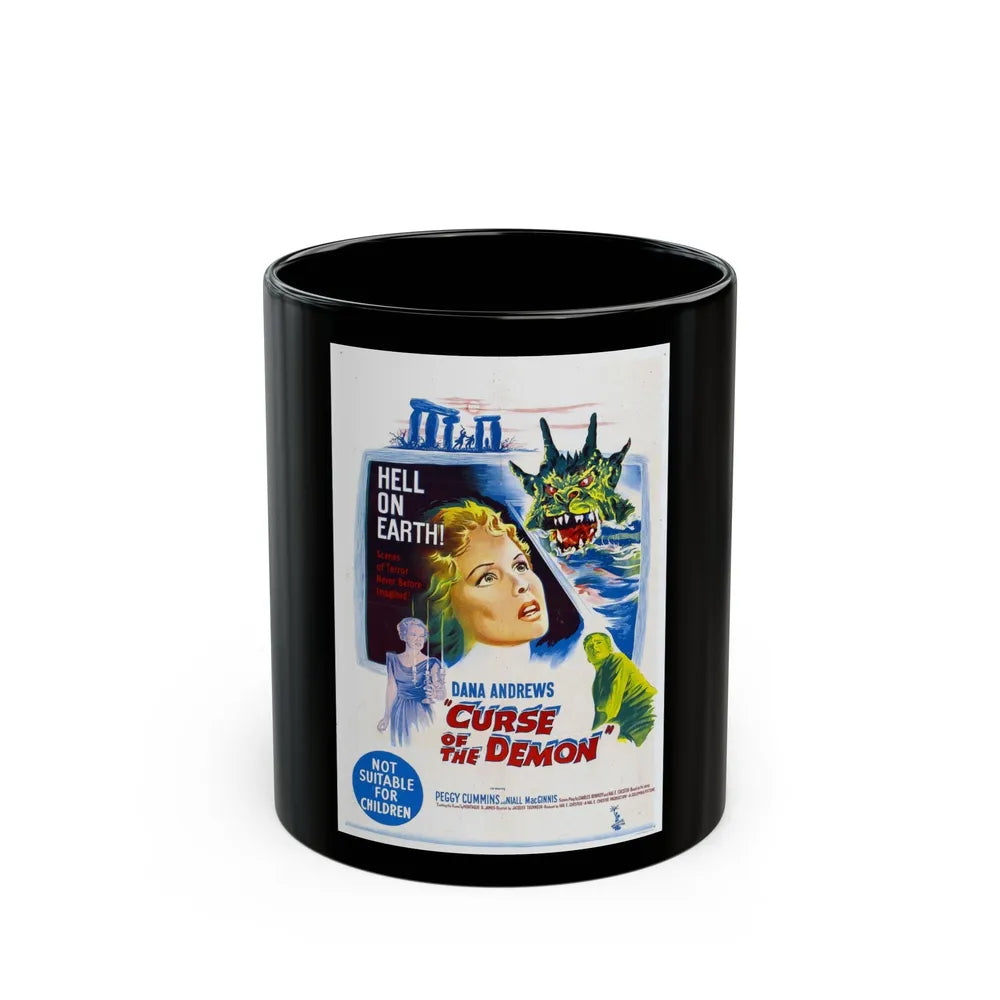 CURSE OF THE DEMON (NIGHT OF THE DEMON) 1957 Movie Poster - Black Coffee Mug-11oz-Go Mug Yourself