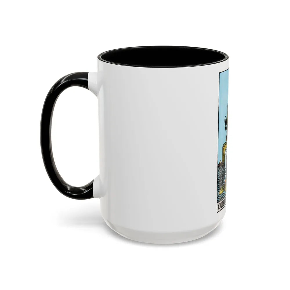 The Queen of Cups (Tarot Card) Accent Coffee Mug-Go Mug Yourself