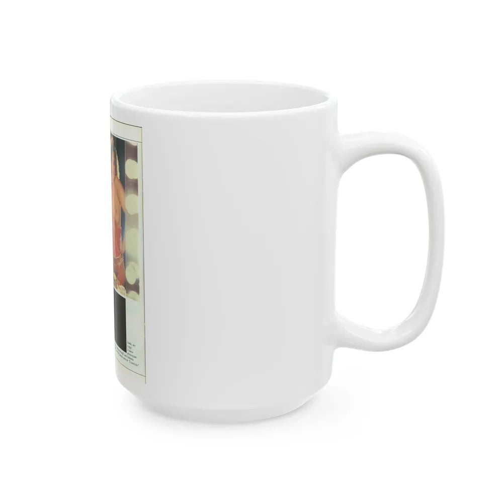 Linda Blair #221 - Partially Topless (Vintage Female Icon) White Coffee Mug-Go Mug Yourself