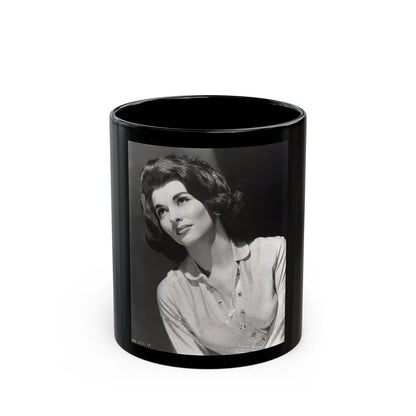 Nancy Kovack #69 (Vintage Female Icon) Black Coffee Mug-11oz-Go Mug Yourself