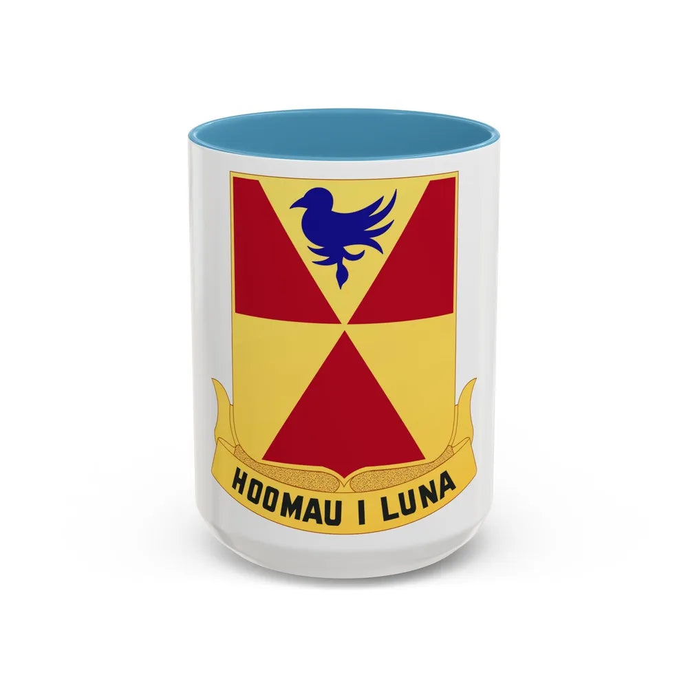 97th Artillery Group (U.S. Army) Accent Coffee Mug-15oz-Light Blue-Go Mug Yourself