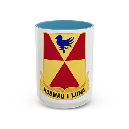 97th Artillery Group (U.S. Army) Accent Coffee Mug-15oz-Light Blue-Go Mug Yourself