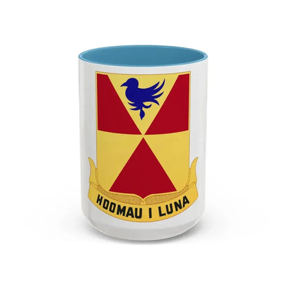 97th Artillery Group (U.S. Army) Accent Coffee Mug 15oz Light Blue - Go Mug Yourself