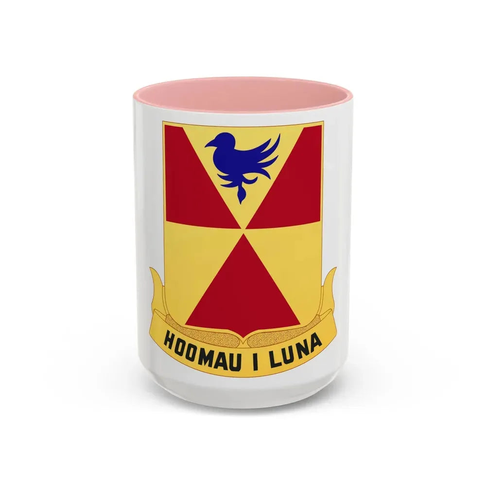 97th Artillery Group (U.S. Army) Accent Coffee Mug 15oz Pink - Go Mug Yourself