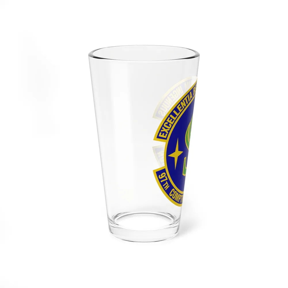 97th Comptroller Squadron (U.S. Air Force) Pint Glass 16oz-Go Mug Yourself