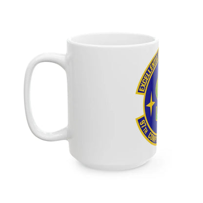 97th Comptroller Squadron (U.S. Air Force) White Coffee Mug-Go Mug Yourself