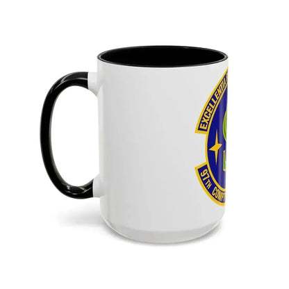 97th Comptroller Squadron (U.S. Air Force) Accent Coffee Mug - Go Mug Yourself