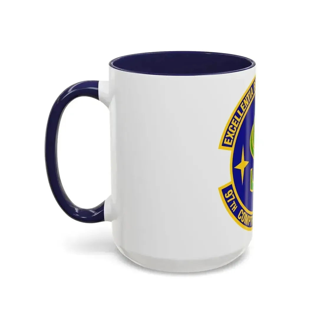 97th Comptroller Squadron (U.S. Air Force) Accent Coffee Mug - Go Mug Yourself