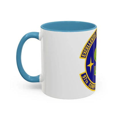 97th Comptroller Squadron (U.S. Air Force) Accent Coffee Mug - Go Mug Yourself