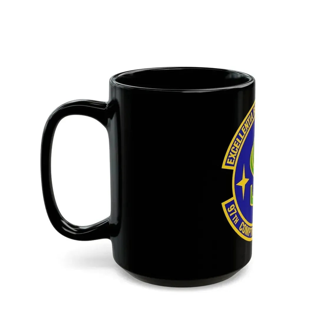 97th Comptroller Squadron (U.S. Air Force) Black Coffee Mug - Go Mug Yourself