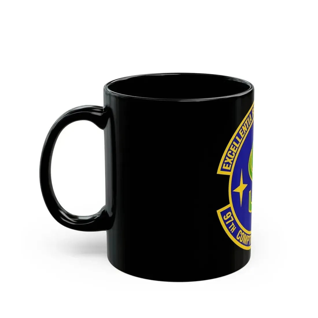 97th Comptroller Squadron (U.S. Air Force) Black Coffee Mug - Go Mug Yourself