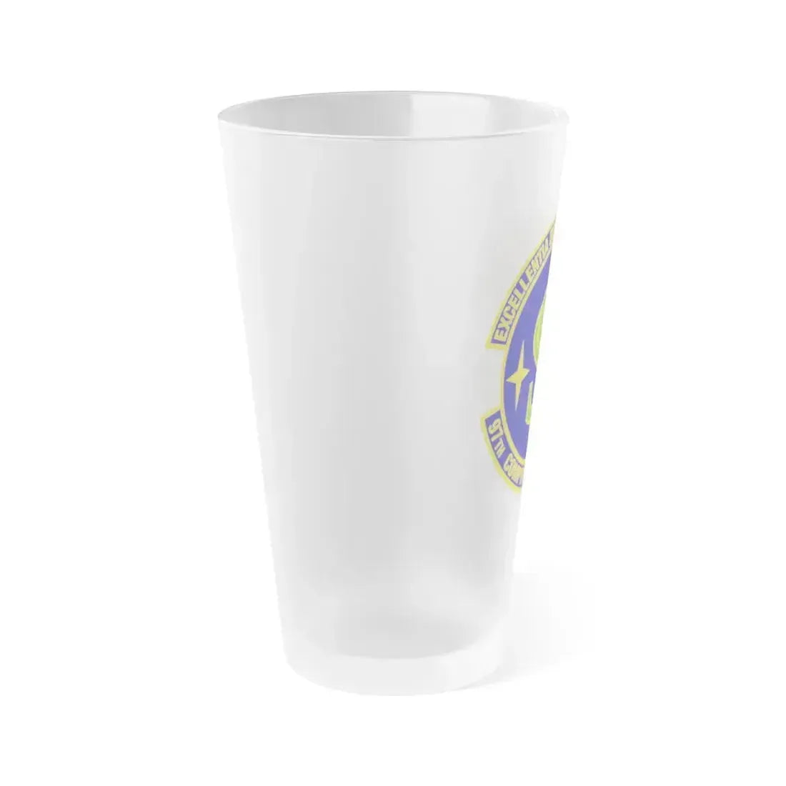 97th Comptroller Squadron (U.S. Air Force) Frosted Pint Glass 16oz - Go Mug Yourself
