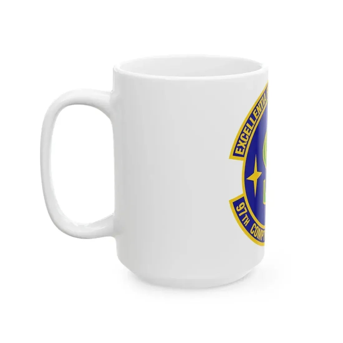 97th Comptroller Squadron (U.S. Air Force) White Coffee Mug - Go Mug Yourself