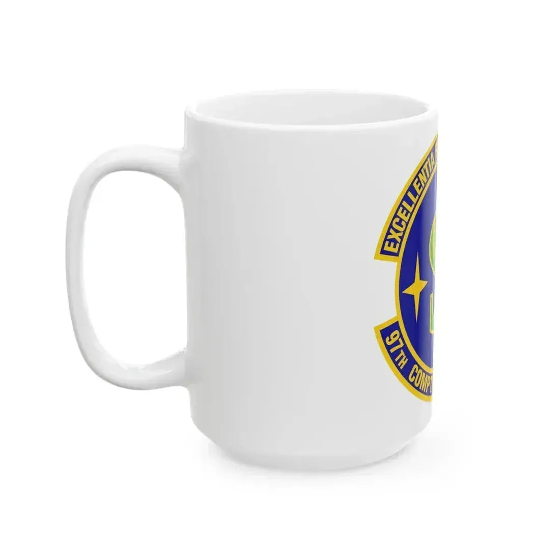 97th Comptroller Squadron (U.S. Air Force) White Coffee Mug - Go Mug Yourself