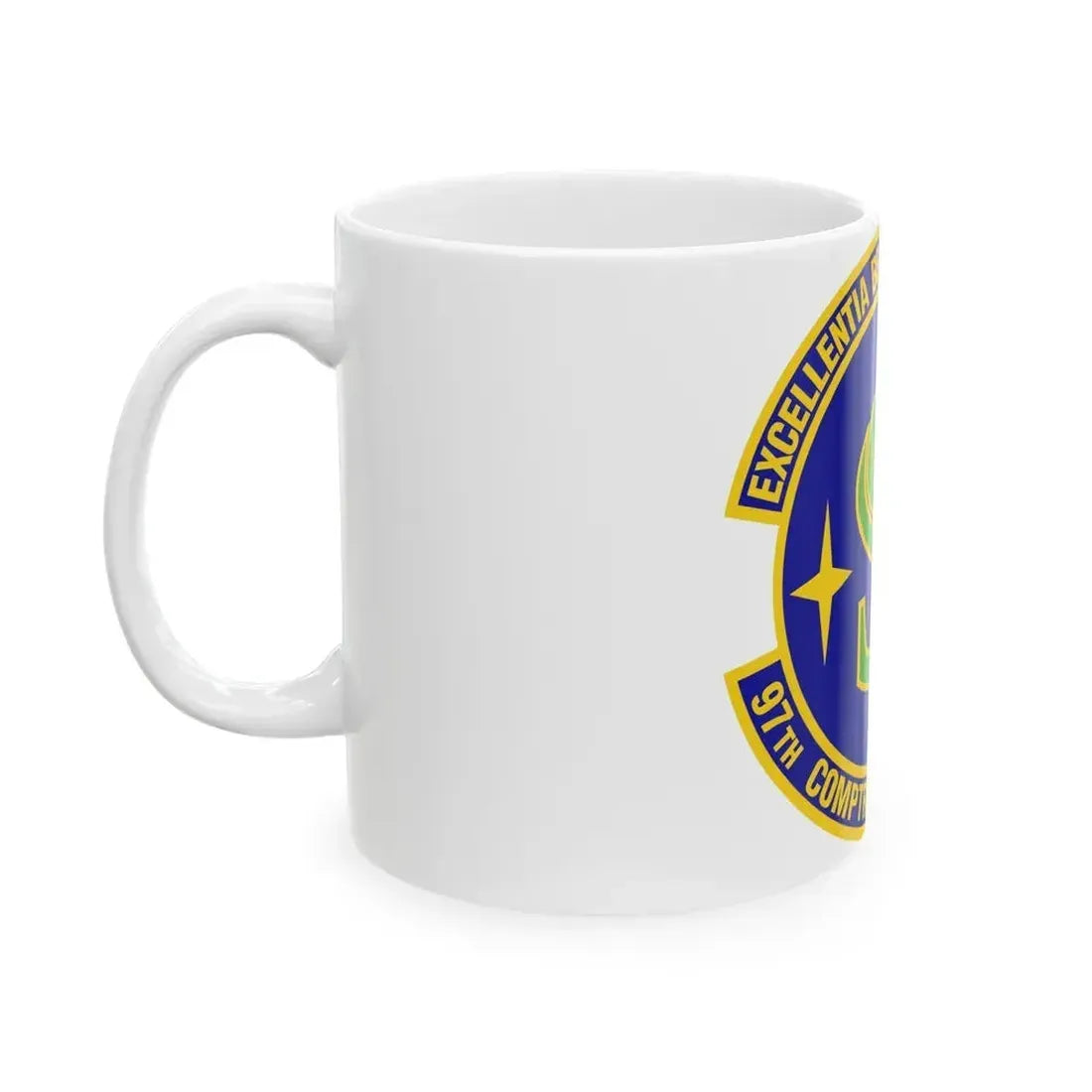 97th Comptroller Squadron (U.S. Air Force) White Coffee Mug - Go Mug Yourself