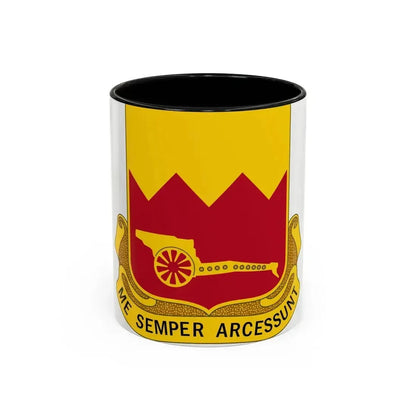 97th Field Artillery Battalion (U.S. Army) Accent Coffee Mug 11oz Black - Go Mug Yourself