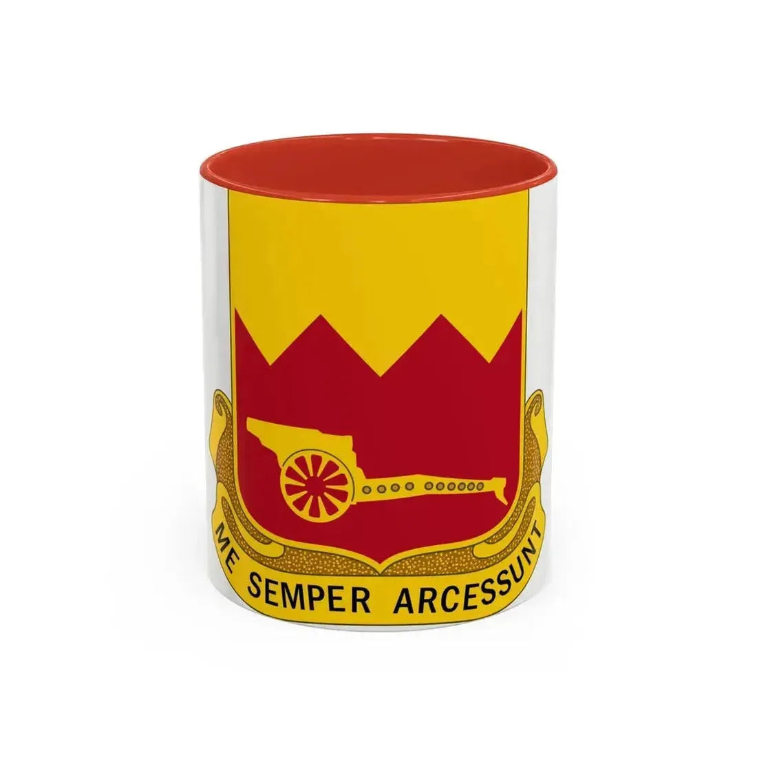 97th Field Artillery Battalion (U.S. Army) Accent Coffee Mug 11oz Red - Go Mug Yourself