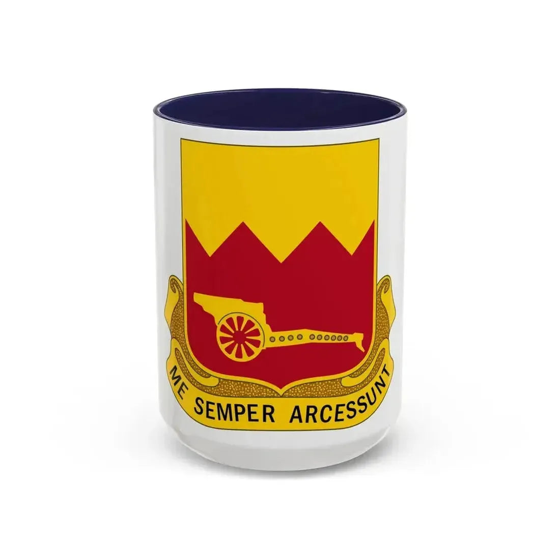 97th Field Artillery Battalion (U.S. Army) Accent Coffee Mug 15oz Navy - Go Mug Yourself