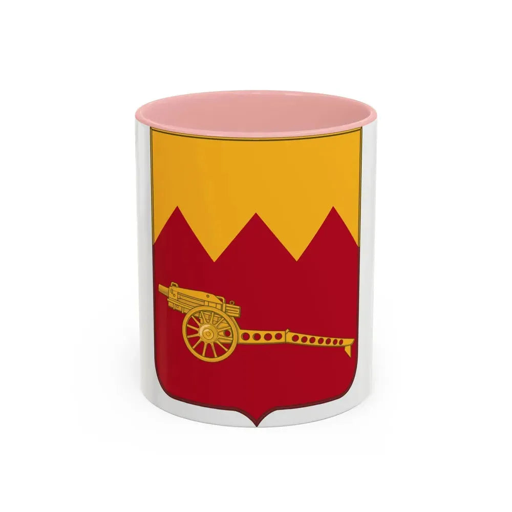 97th Field Artillery Battalion v2 (U.S. Army) Accent Coffee Mug 11oz Pink - Go Mug Yourself
