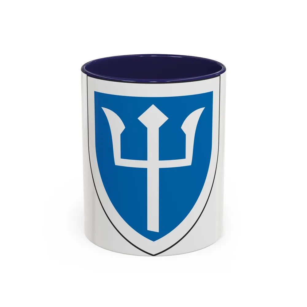 97th Infantry Division (U.S. Army) Accent Coffee Mug-11oz-Navy-Go Mug Yourself