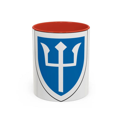 97th Infantry Division (U.S. Army) Accent Coffee Mug-11oz-Red-Go Mug Yourself