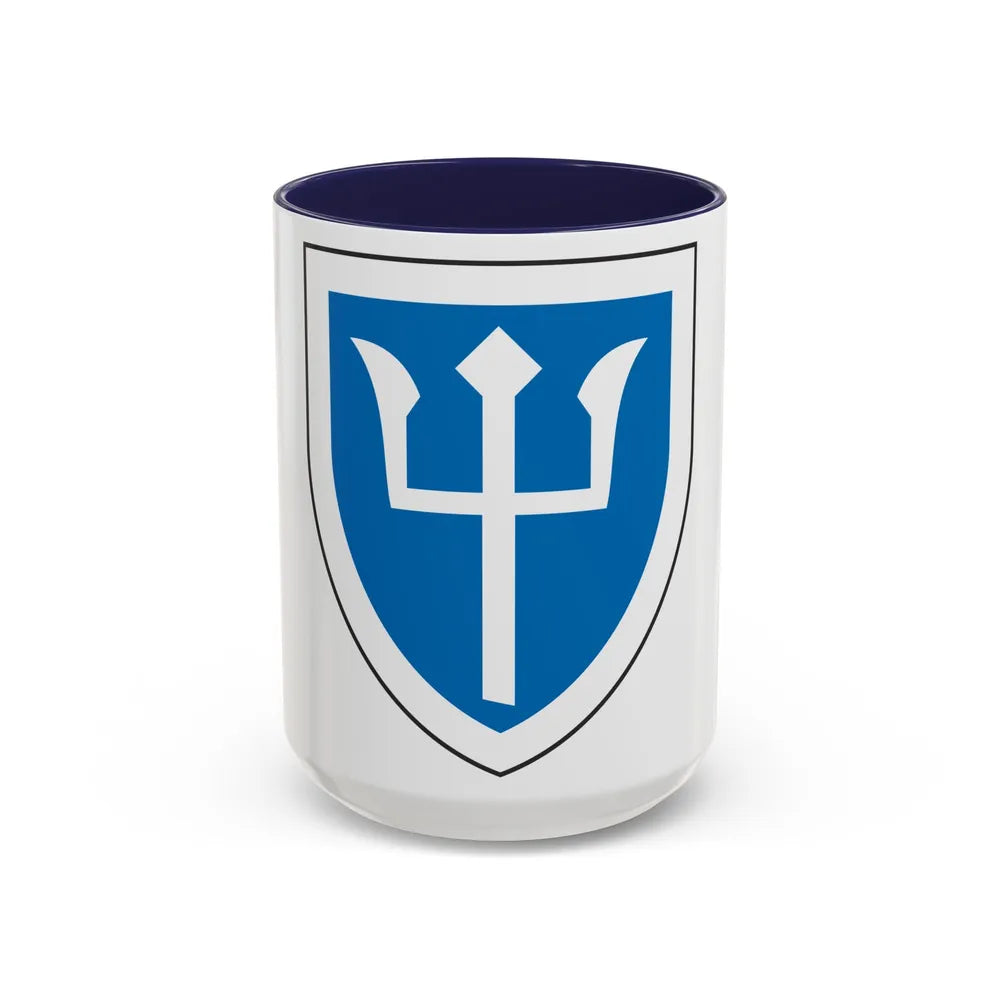 97th Infantry Division (U.S. Army) Accent Coffee Mug-15oz-Navy-Go Mug Yourself