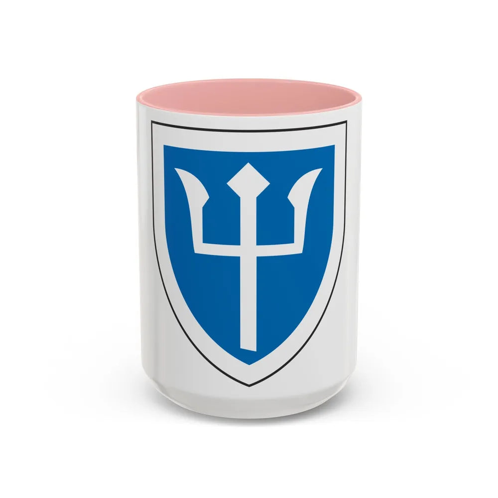 97th Infantry Division (U.S. Army) Accent Coffee Mug-15oz-Pink-Go Mug Yourself