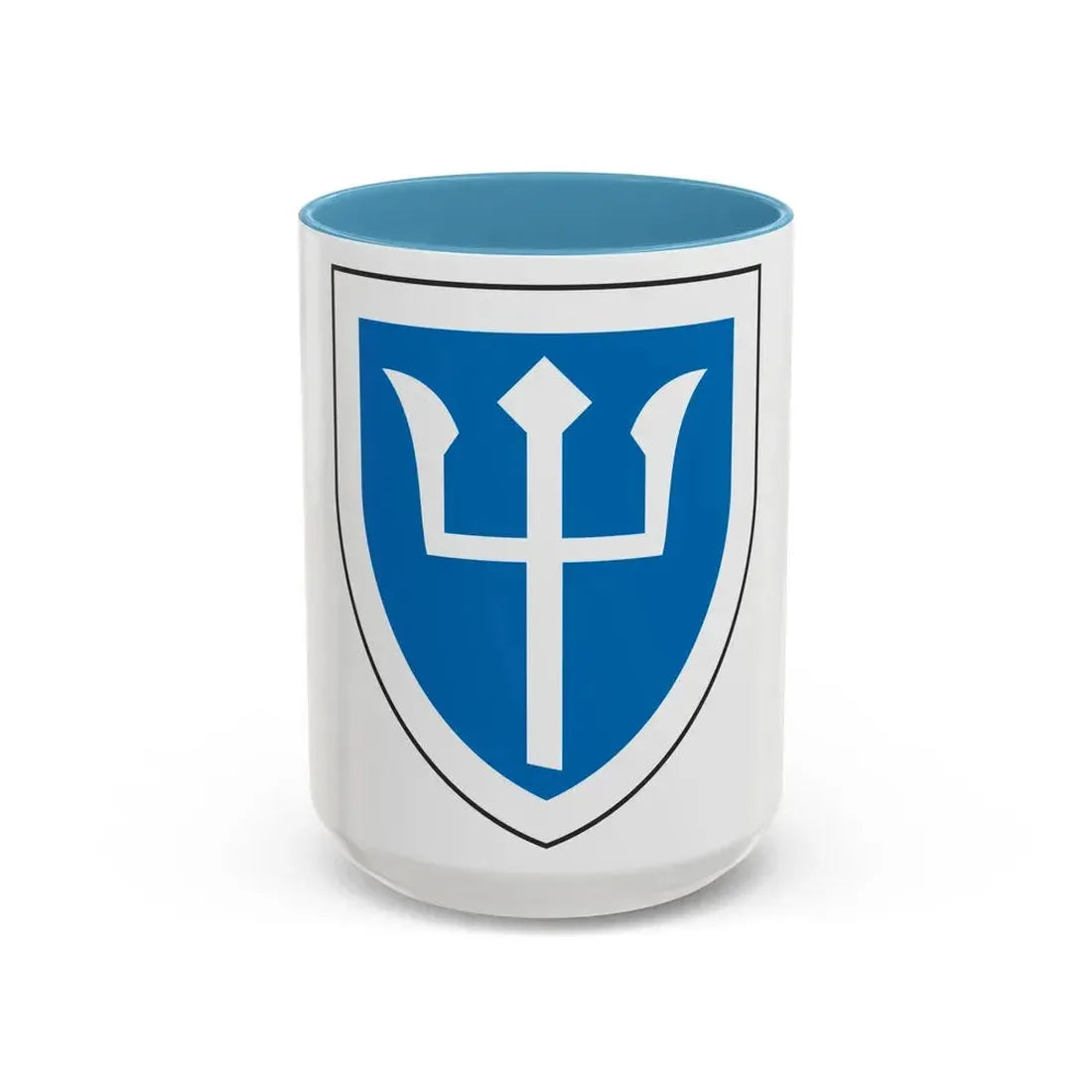 97th Infantry Division (U.S. Army) Accent Coffee Mug 15oz Light Blue - Go Mug Yourself