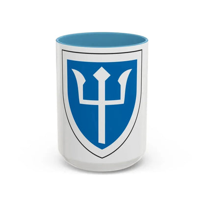 97th Infantry Division (U.S. Army) Accent Coffee Mug 15oz Light Blue - Go Mug Yourself