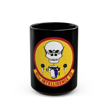 97th Intelligence Squadron (U.S. Air Force) Black Coffee Mug-15oz-Go Mug Yourself