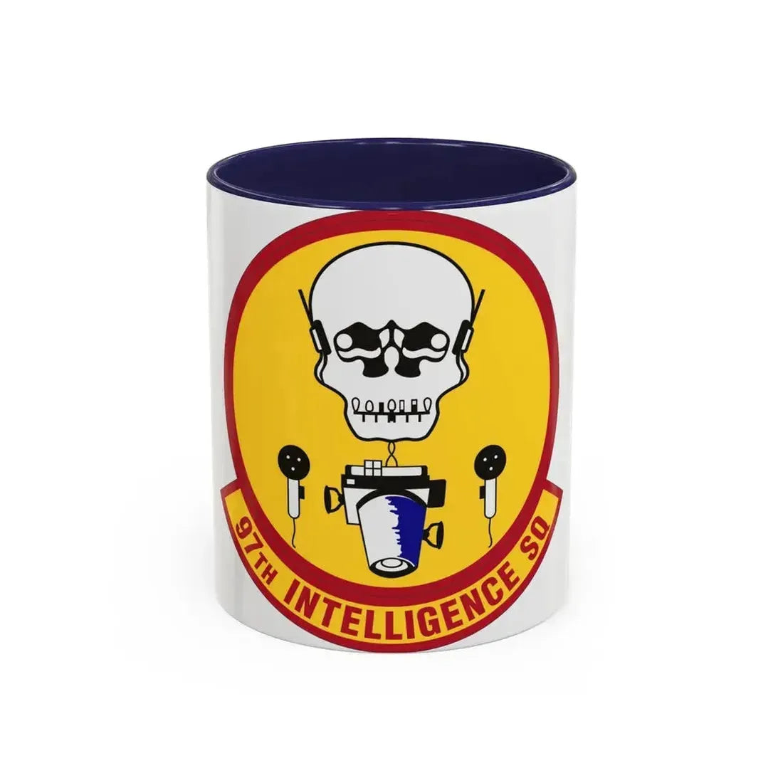 97th Intelligence Squadron (U.S. Air Force) Accent Coffee Mug 11oz Navy - Go Mug Yourself