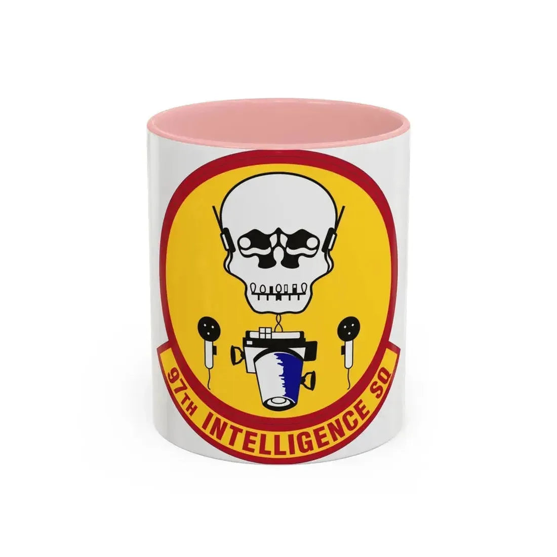 97th Intelligence Squadron (U.S. Air Force) Accent Coffee Mug 11oz Pink - Go Mug Yourself