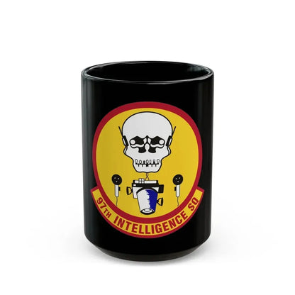 97th Intelligence Squadron (U.S. Air Force) Black Coffee Mug 15oz - Go Mug Yourself