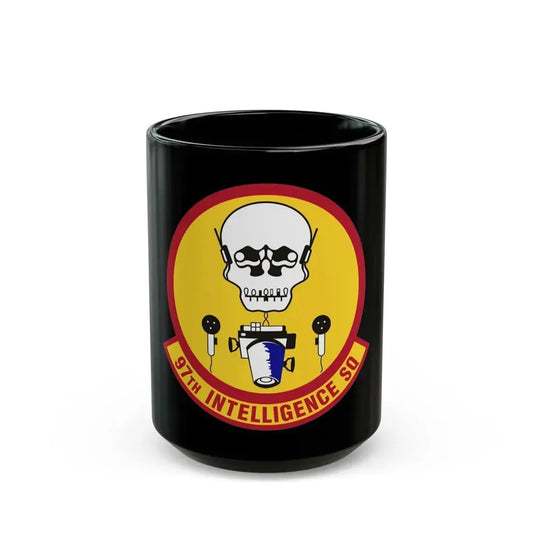 97th Intelligence Squadron (U.S. Air Force) Black Coffee Mug 15oz - Go Mug Yourself