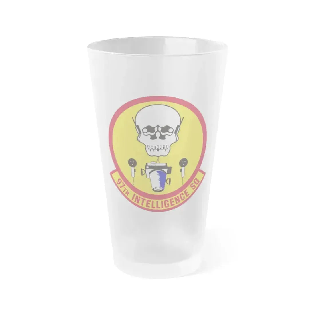 97th Intelligence Squadron (U.S. Air Force) Frosted Pint Glass 16oz 16oz Frosted - Go Mug Yourself