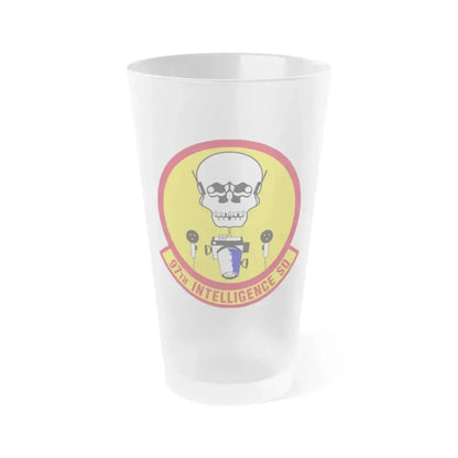 97th Intelligence Squadron (U.S. Air Force) Frosted Pint Glass 16oz 16oz Frosted - Go Mug Yourself