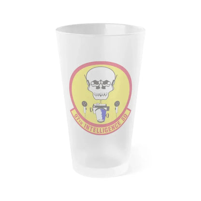 97th Intelligence Squadron (U.S. Air Force) Frosted Pint Glass 16oz 16oz Frosted - Go Mug Yourself
