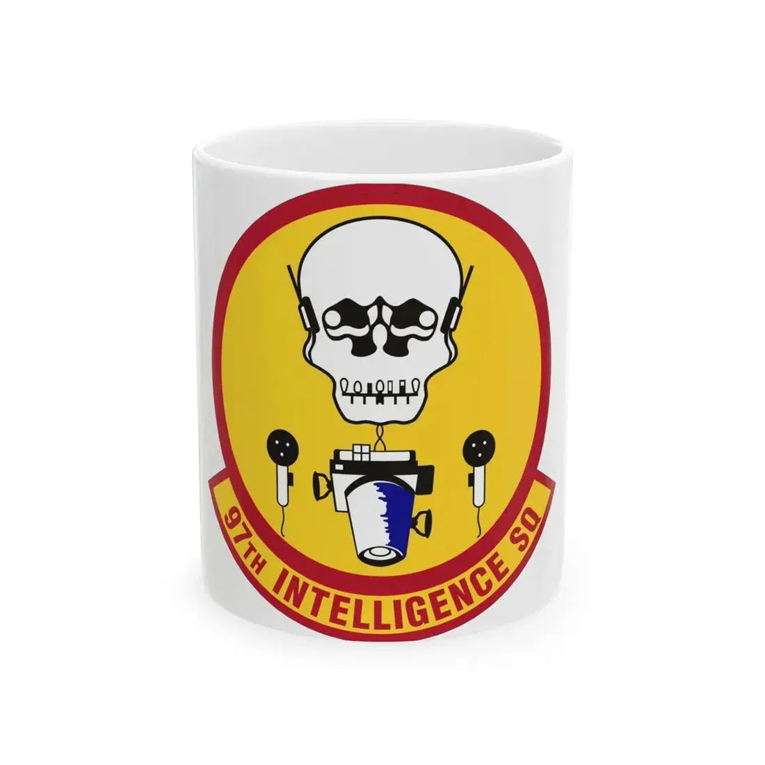 97th Intelligence Squadron (U.S. Air Force) White Coffee Mug 11oz - Go Mug Yourself