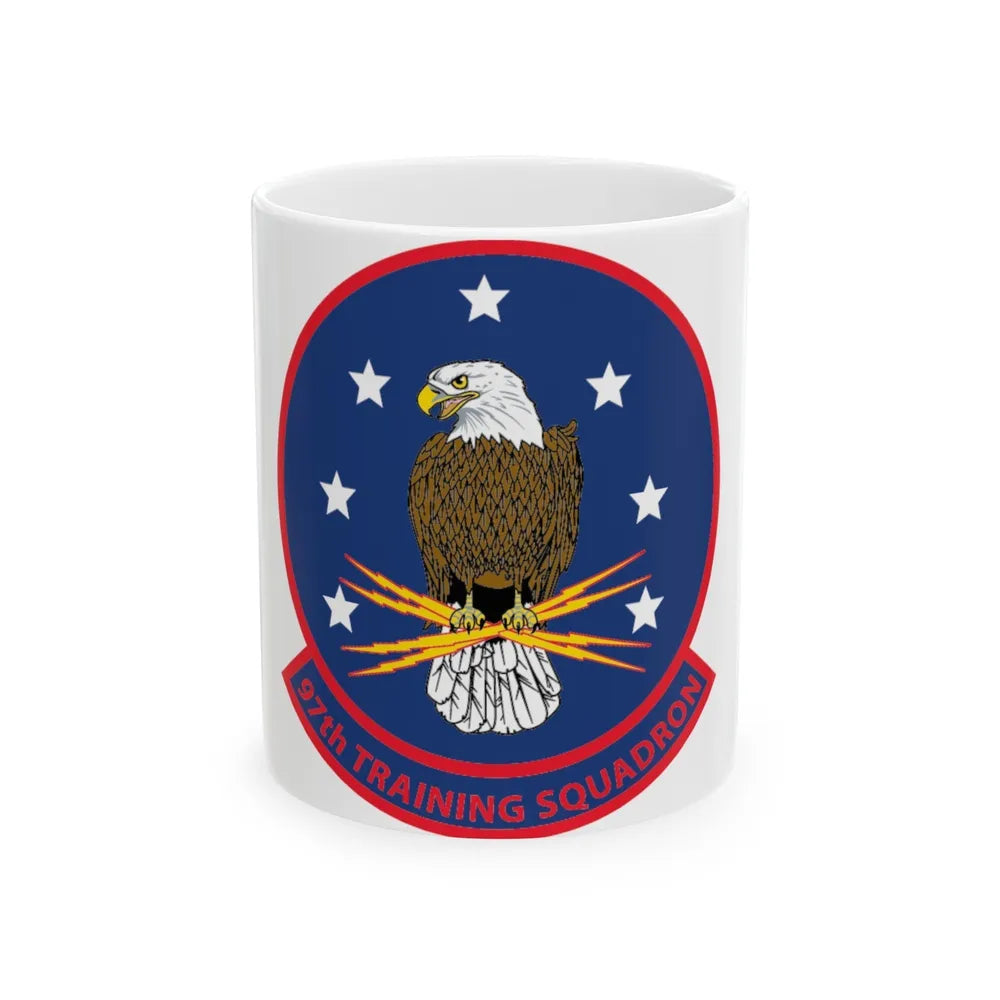 97th Training Sq (U.S. Navy) White Coffee Mug-11oz-Go Mug Yourself