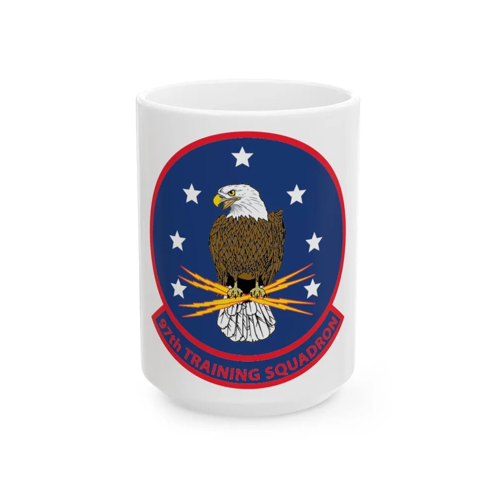 97th Training Sq (U.S. Navy) White Coffee Mug-15oz-Go Mug Yourself