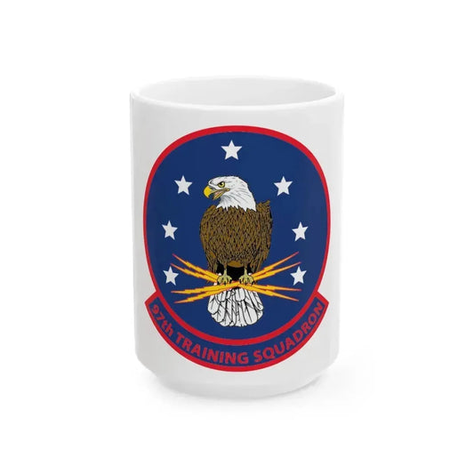 97th Training Sq (U.S. Navy) White Coffee Mug 15oz - Go Mug Yourself