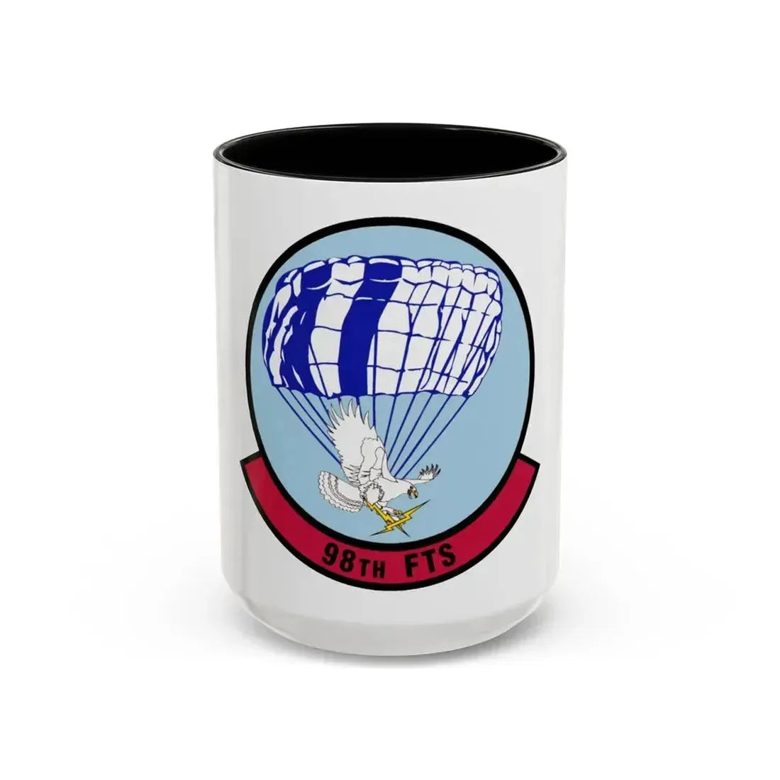 98 Flying Training Squadron AETC (U.S. Air Force) Accent Coffee Mug 15oz Black - Go Mug Yourself