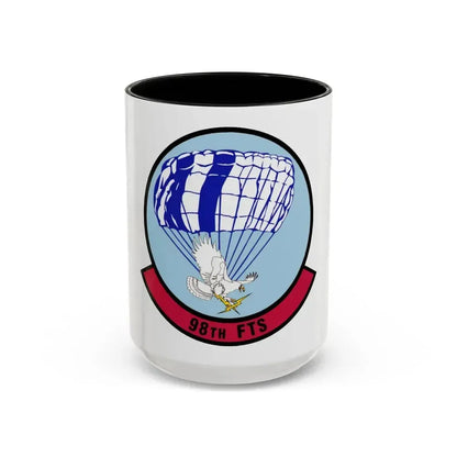 98 Flying Training Squadron AETC (U.S. Air Force) Accent Coffee Mug 15oz Black - Go Mug Yourself