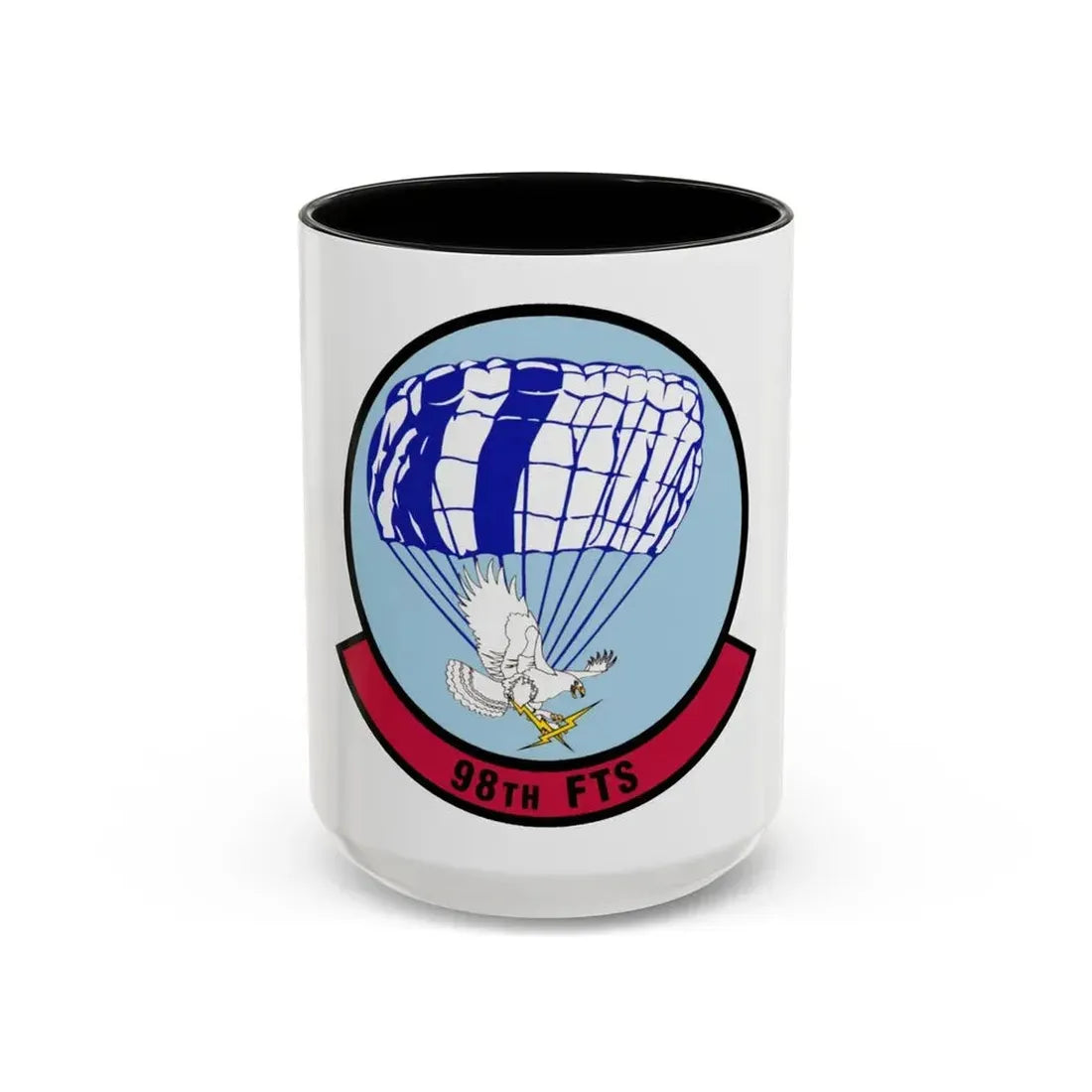 98 Flying Training Squadron AETC (U.S. Air Force) Accent Coffee Mug 15oz Black - Go Mug Yourself