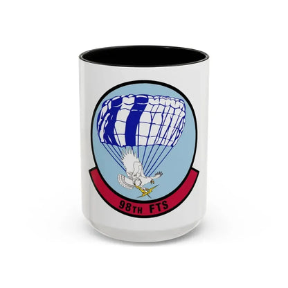 98 Flying Training Squadron AETC (U.S. Air Force) Accent Coffee Mug 15oz Black - Go Mug Yourself