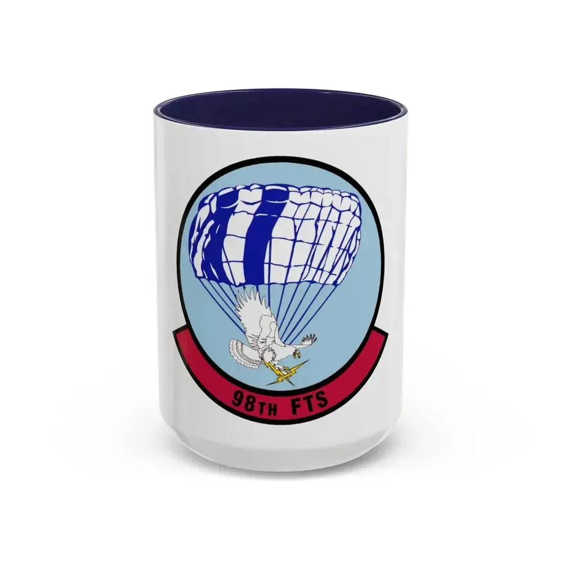98 Flying Training Squadron AETC (U.S. Air Force) Accent Coffee Mug 15oz Navy - Go Mug Yourself