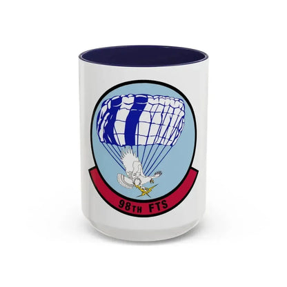 98 Flying Training Squadron AETC (U.S. Air Force) Accent Coffee Mug 15oz Navy - Go Mug Yourself