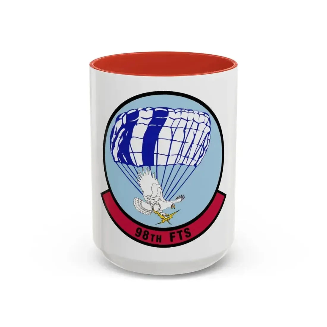 98 Flying Training Squadron AETC (U.S. Air Force) Accent Coffee Mug 15oz Red - Go Mug Yourself