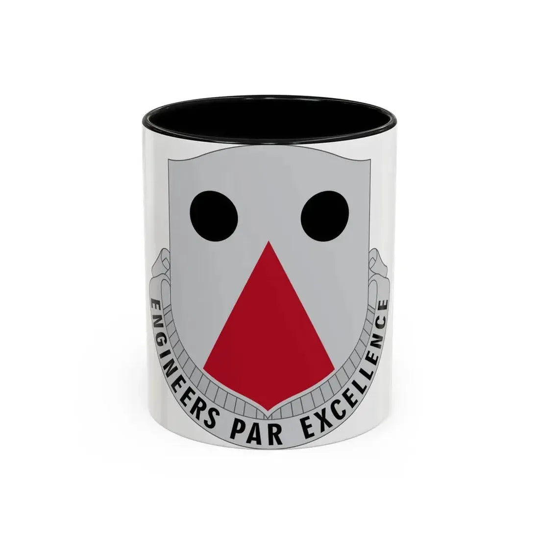 980 Engineer Battalion (U.S. Army) Accent Coffee Mug 11oz Black - Go Mug Yourself